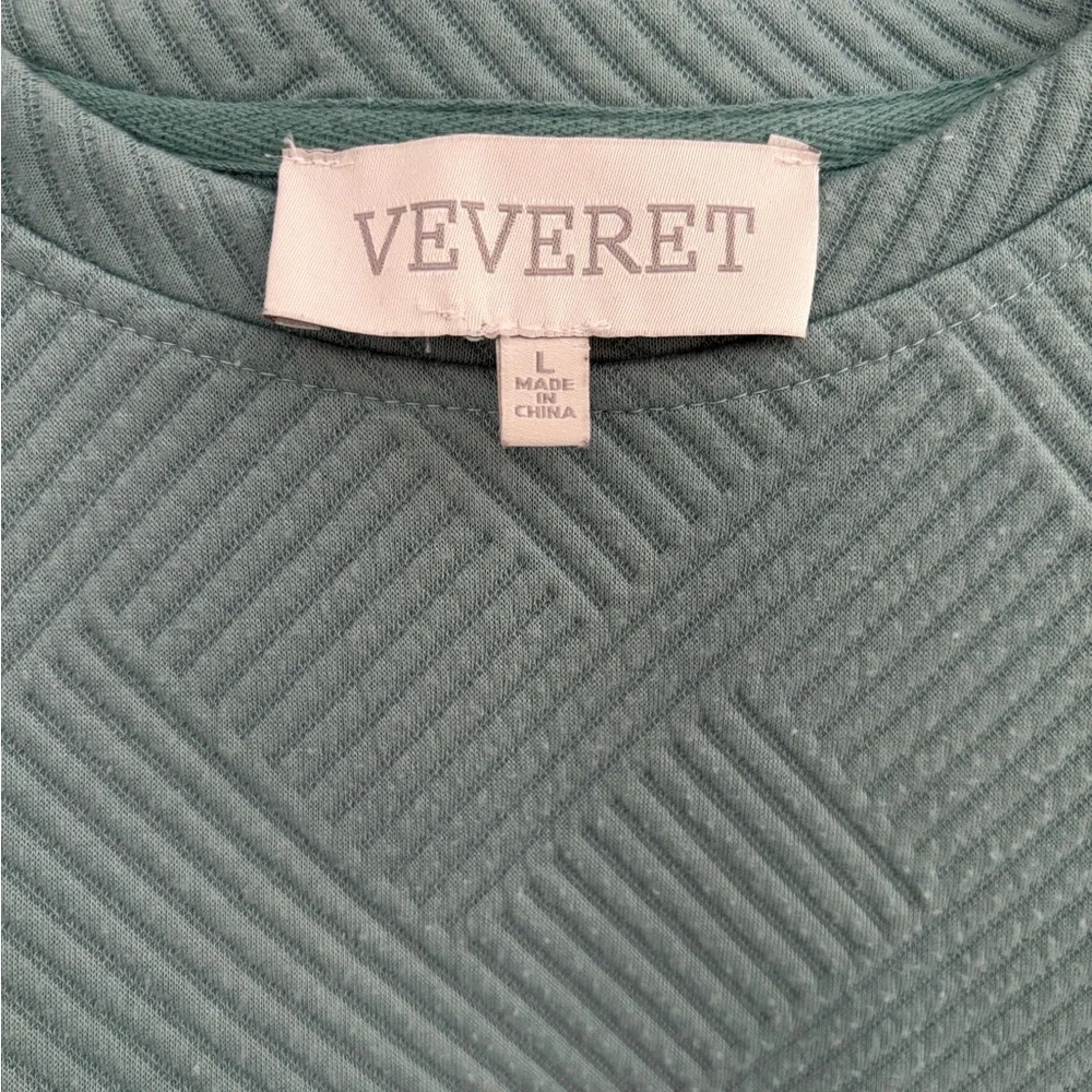 Green Oversized Boxy Cap Sleeve Top - Picture 4 of 5